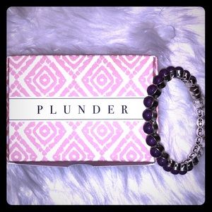 Plunder Purple Stone magnetic closure bracelet